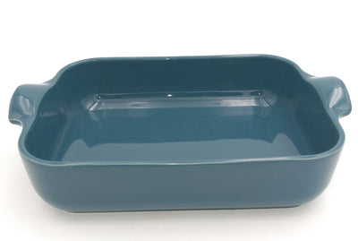 Plat rectangle 32cm Bleu de Prusse