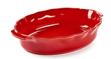 Plat ovale 38cm Rouge