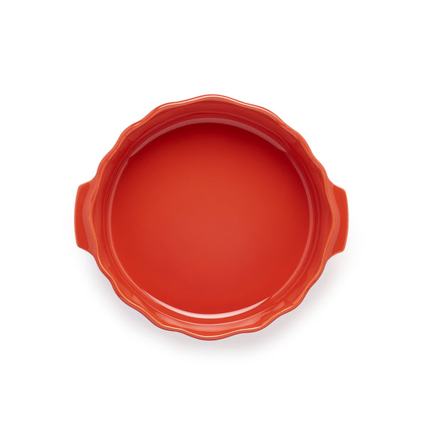 Plat rond 26cm rouge