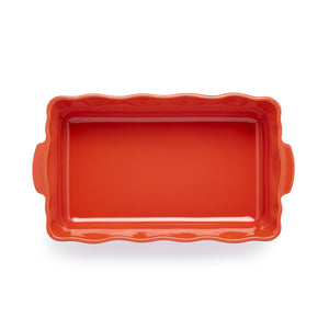 Plat rectangle 36cm Brique